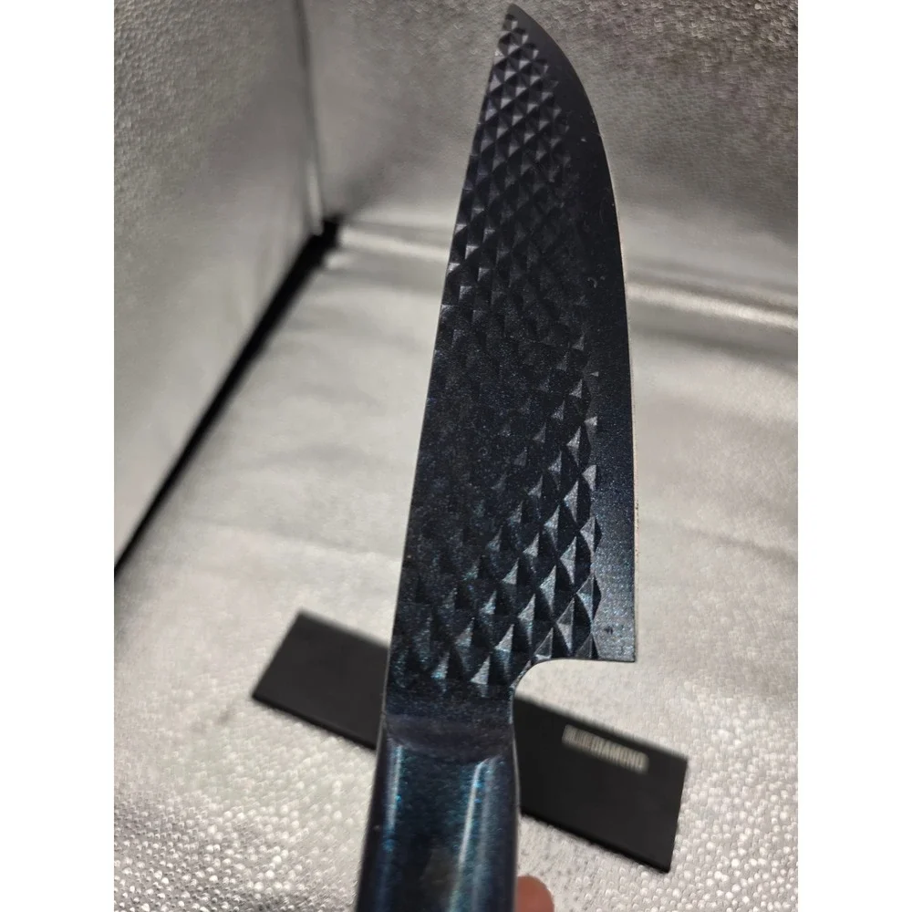Blue Diamond SharpStone 8 inch Chef Knife Non-Stick Stainless Steel‎ Sheath O2